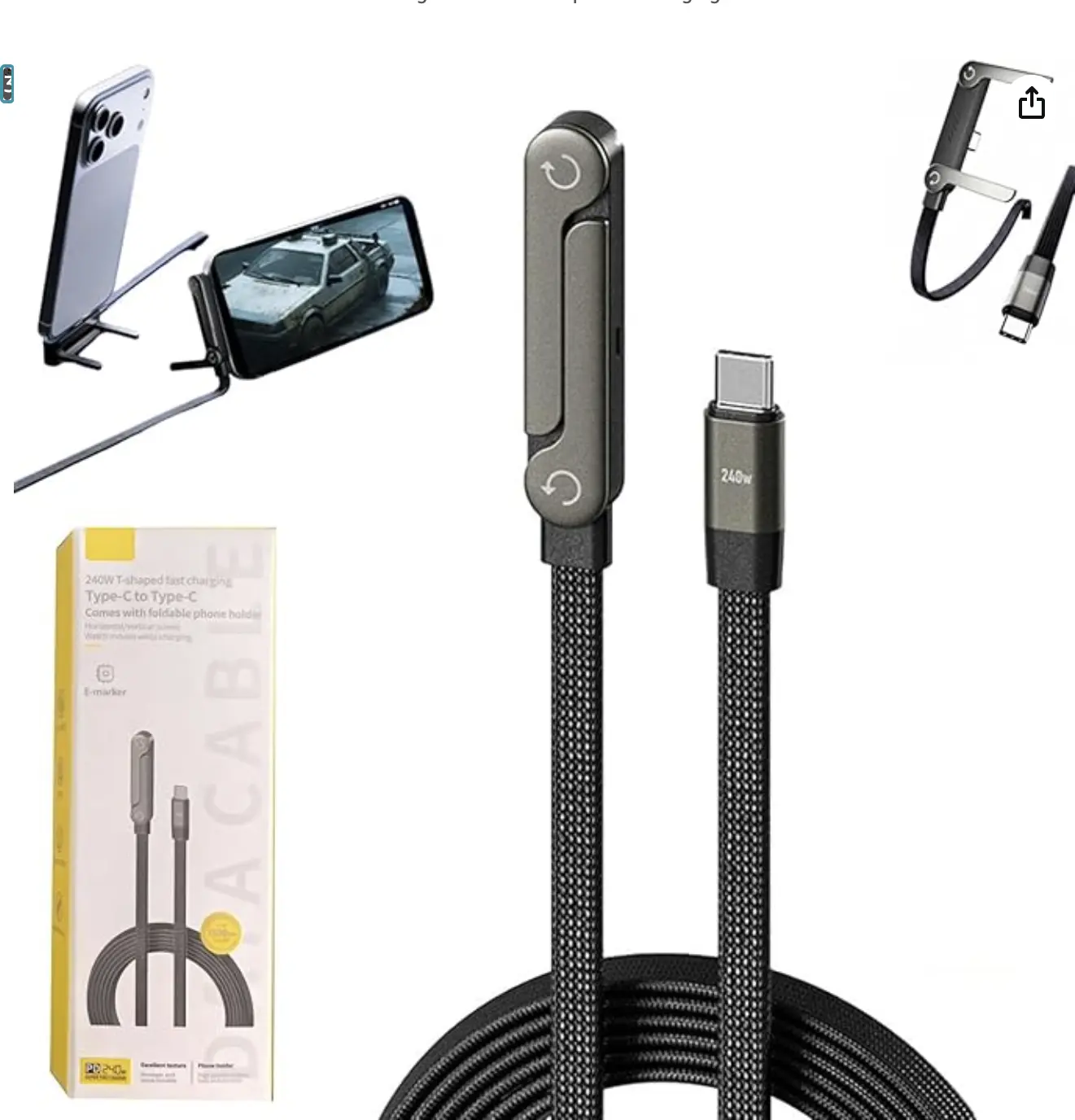 BASEMO Premium Type-C 240W Kablosu